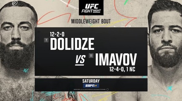 Watch UFC Fight Night Dolidze vs Imavov  2/3/24 – 3rd February 2024  Full Show